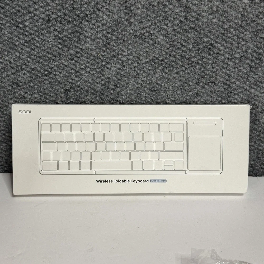 SODI Wireless Foldable Keyboard compatible with macOS, iOS, Windows, and Android